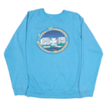 HANES Mens Blue San Francisco General Hospital Crew Neck L Cotton Sweatshirt