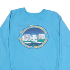 HANES Mens Blue San Francisco General Hospital Crew Neck L Cotton Sweatshirt
