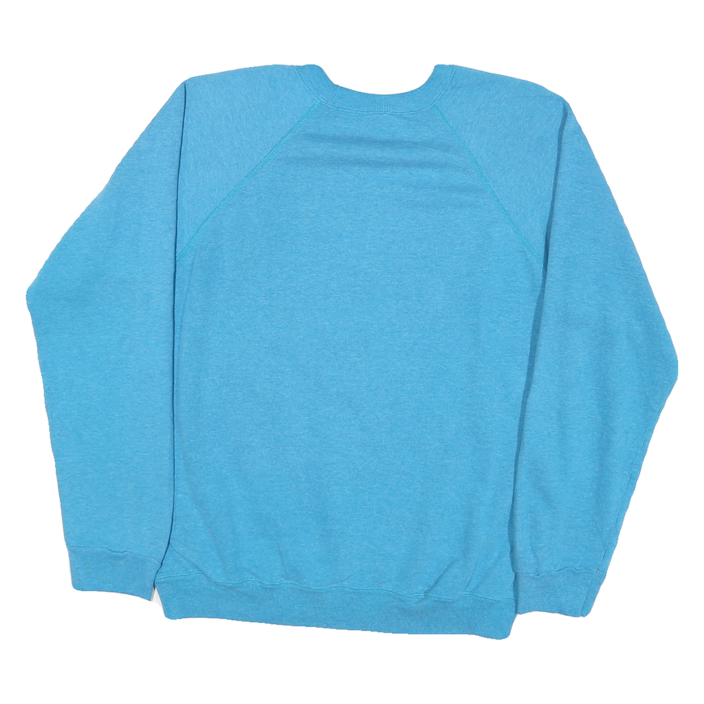 HANES Mens Blue San Francisco General Hospital Crew Neck L Cotton Sweatshirt