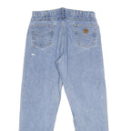 CARHARTT Mens Jeans Blue Relaxed Straight Denim Medium W38 L34 Workwear