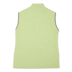 BARBOUR Womens Green Quilted Jacket UK 14 Polyester Blend Zip Sleeveless