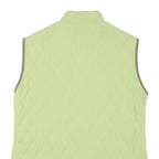 BARBOUR Womens Green Quilted Jacket UK 14 Polyester Blend Zip Sleeveless