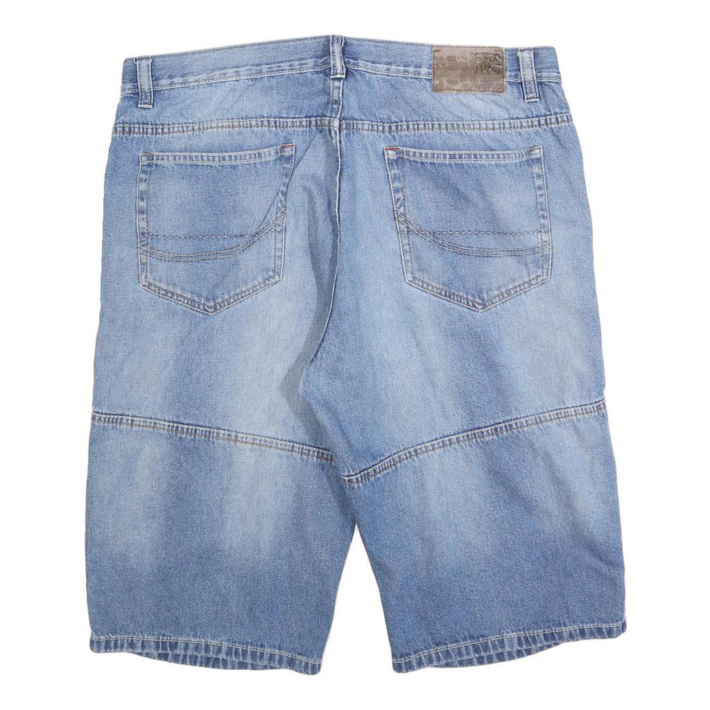 MANS WORLD Mens Shorts Blue Denim Casual XL W38 Cotton Blend Comfortable Classic