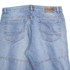 MANS WORLD Mens Shorts Blue Denim Casual XL W38 Cotton Blend Comfortable Classic