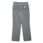 CARHARTT Workwear Mens Trousers Grey Relaxed Tapered W32 L32