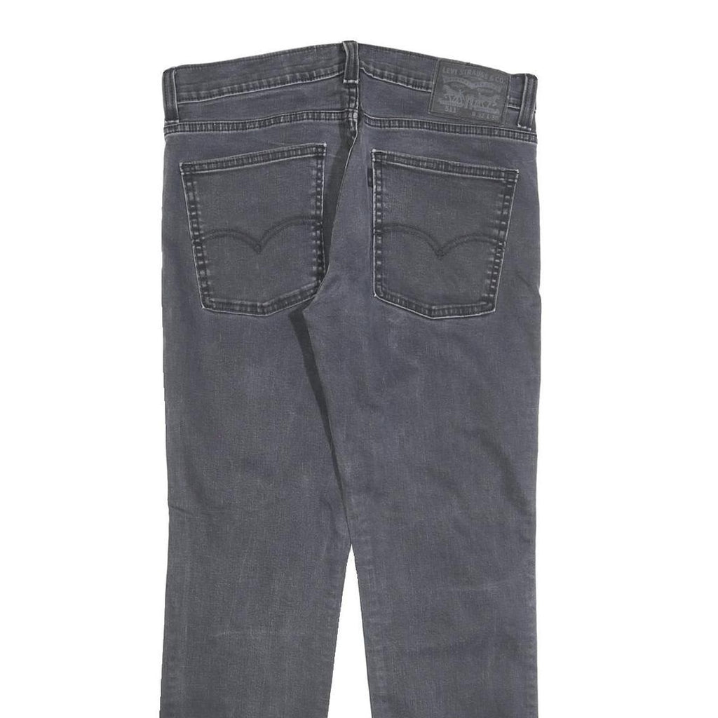 LEVI'S 511 Slim Mens Jeans Black Slim Skinny Denim Medium W32 L30