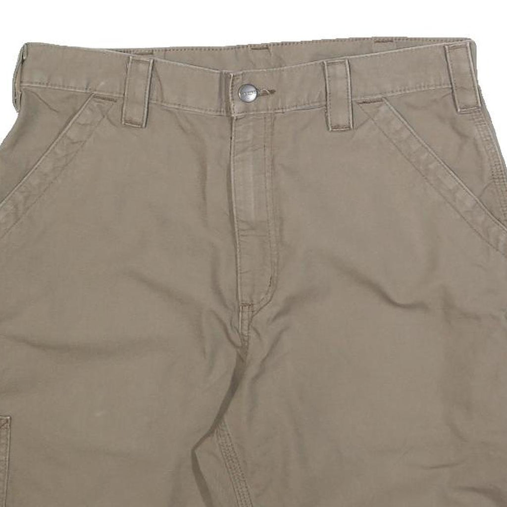 CARHARTT Mens Shorts Beige Casual M W34 Durable Workwear Pockets