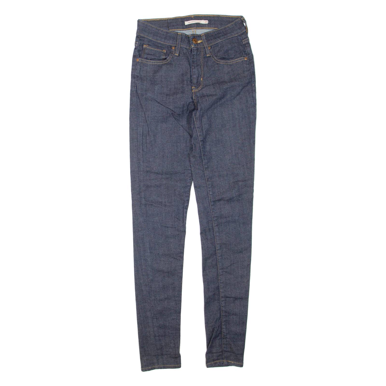 LEVI'S 721 High Rise Womens Jeans Blue Regular Skinny W24 L30