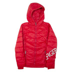 TOMMY HILFIGER Mens Jacket Red Nylon Hooded S