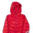 TOMMY HILFIGER Mens Jacket Red Nylon Hooded S