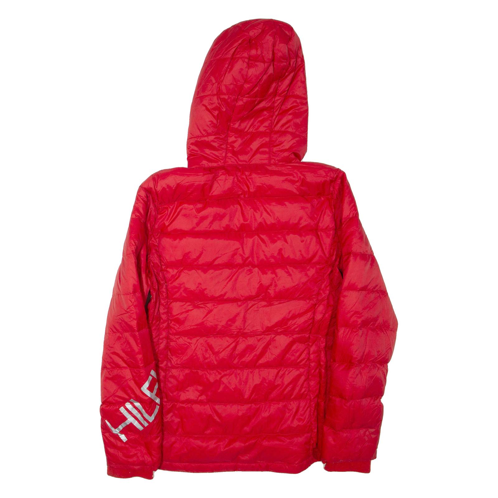 TOMMY HILFIGER Mens Jacket Red Nylon Hooded S