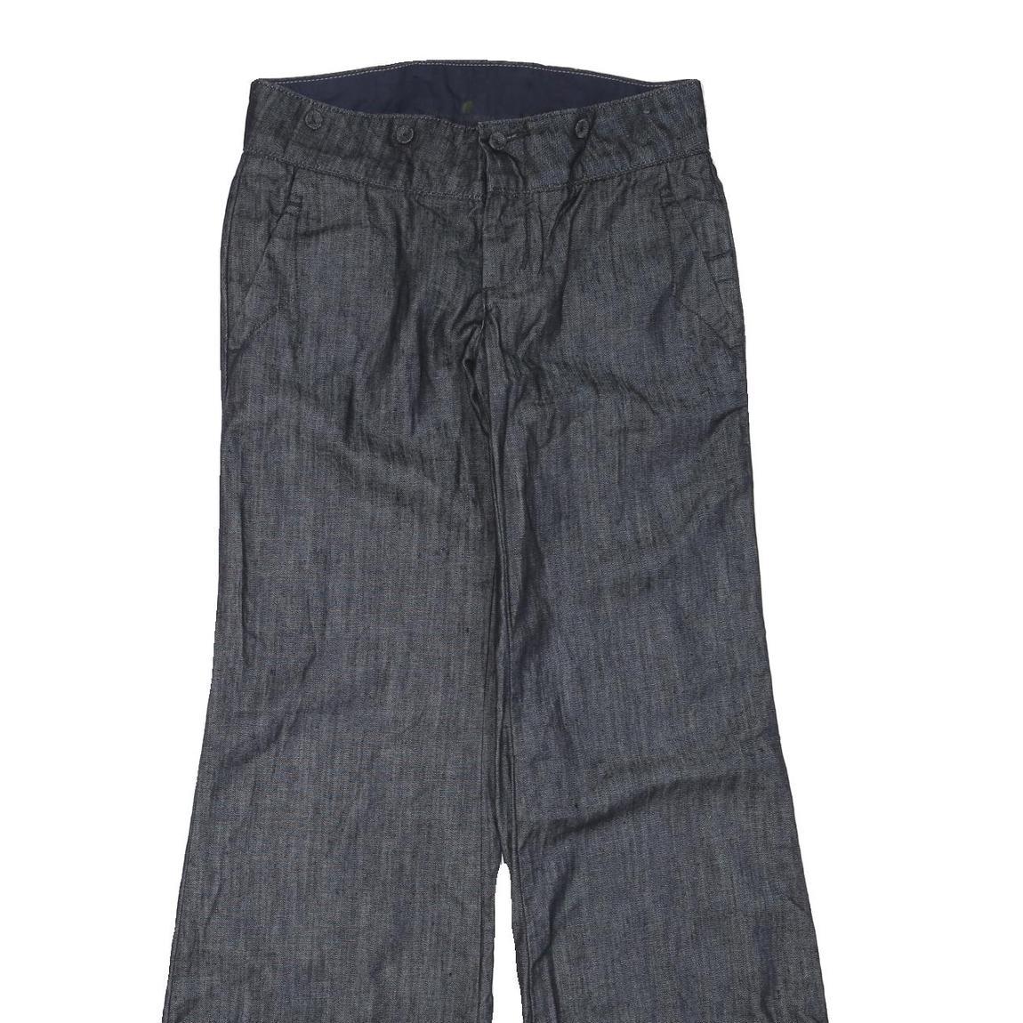 BANANA REPUBLIC Womens Regular Fit Wide Leg Denim Jeans Cotton Blend W30 L32