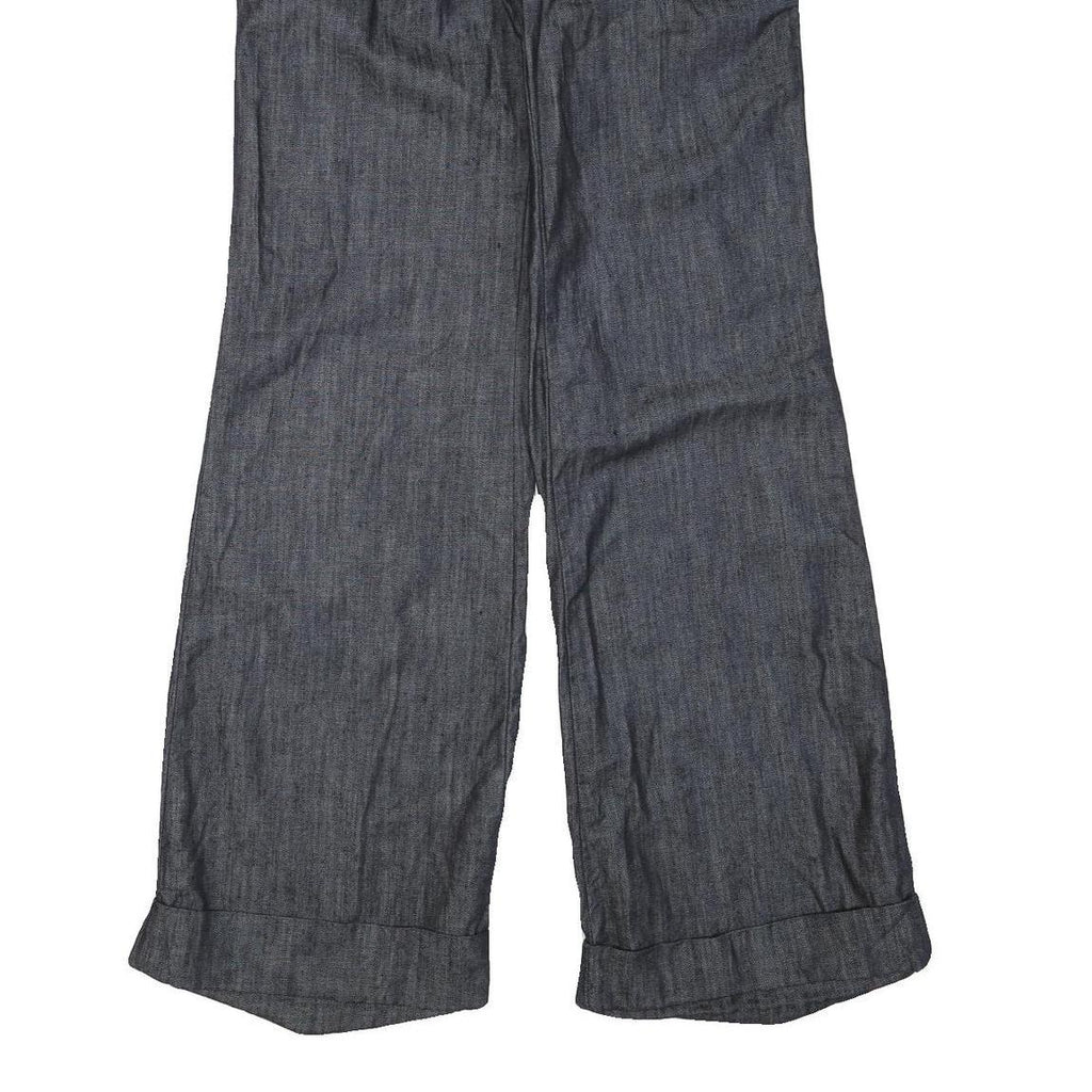 BANANA REPUBLIC Womens Regular Fit Wide Leg Denim Jeans Cotton Blend W30 L32