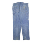 CARHARTT Mens Jeans Blue Regular Straight Denim Rinse W38 L34 Workwear