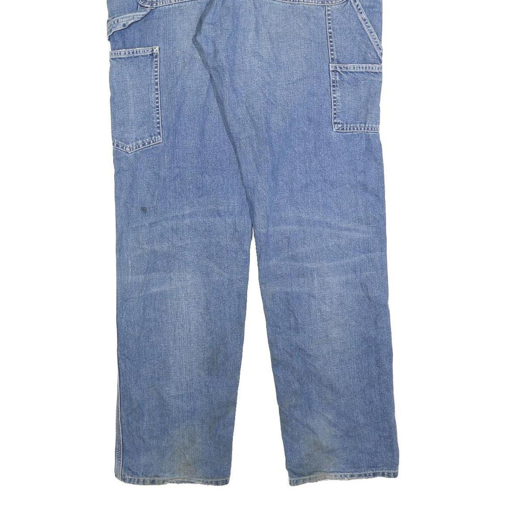 CARHARTT Mens Jeans Blue Regular Straight Denim Rinse W38 L34 Workwear