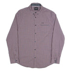 GUESS Jefferson Super Slim Fit Mens Shirt Red Check Long Sleeve XL