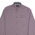 GUESS Jefferson Super Slim Fit Mens Shirt Red Check Long Sleeve XL
