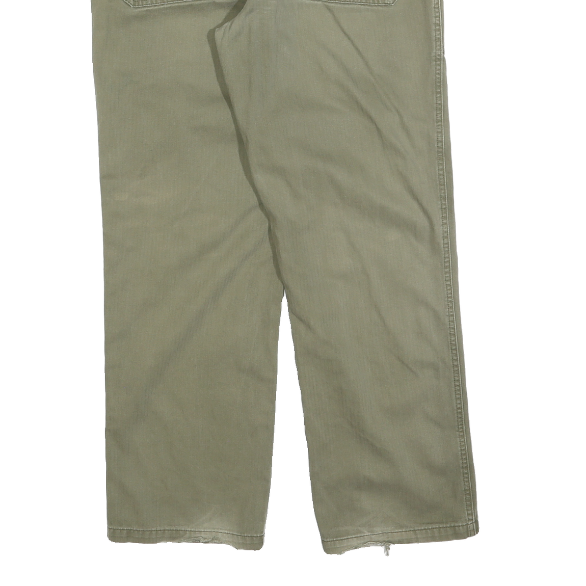 DICKIES Mens Cotton Blend Beige Regular Straight Trousers W32 L30 Workwear Zip