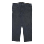 ELLESSE Mens Regular Fit Blue Cotton Blend Jeans W38 L28 Zip Classic Casual