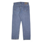 WRANGLER Mens Jeans Blue Regular Straight Denim Medium W34 L30 Classic Fit Zip