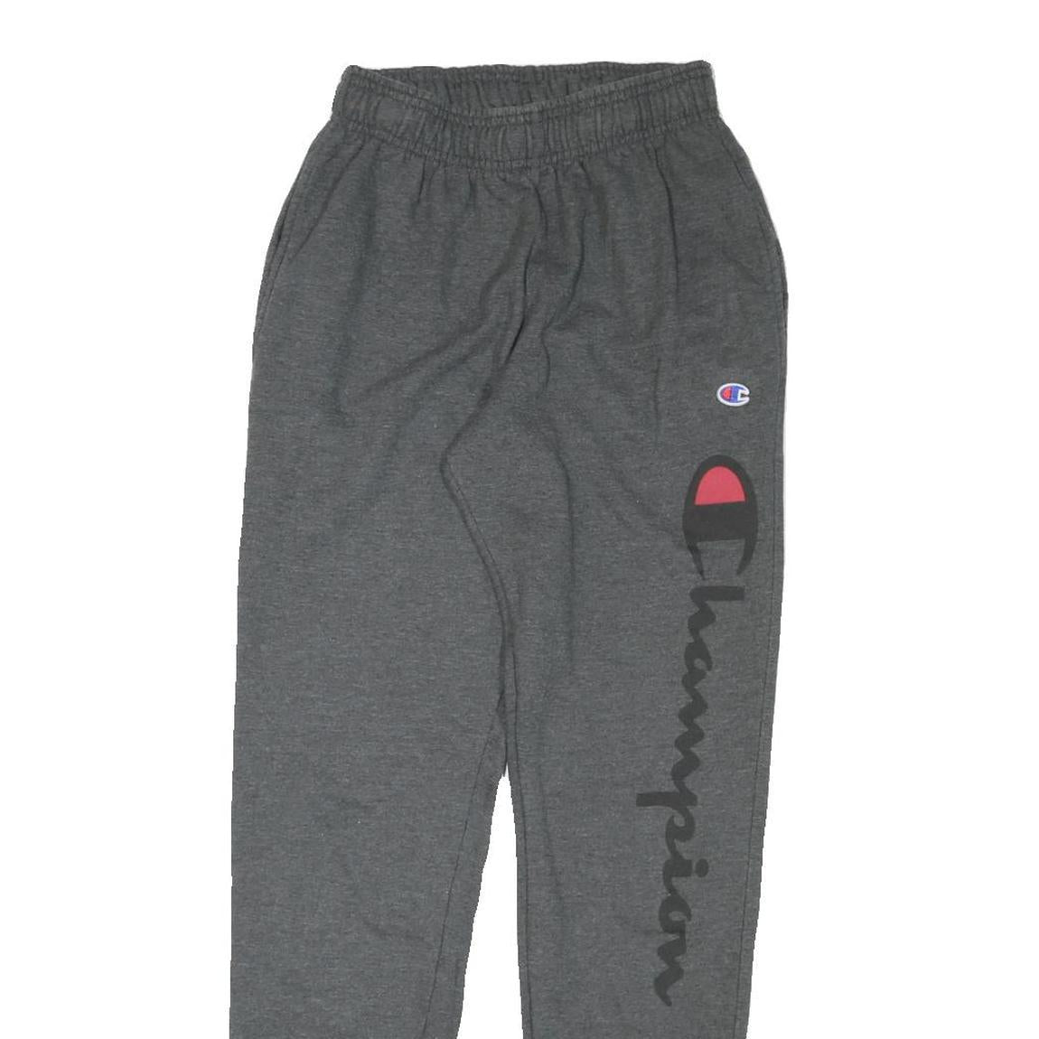 CHAMPION Mens Joggers Grey S W26 L32 Cotton Blend Regular Fit Tapered Leg