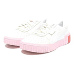 PUMA Cali Sport Womens Low Top Trainers White & Pink Leather UK 3.5 Casual