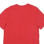 CHAMPION Mens Red Graphic T-Shirt M Short Sleeve Crew Neck Logo Embroidered