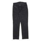 LEVI'S Womens Black Regular Straight Denim Dark Zip W28 L30 Stylish Comfort