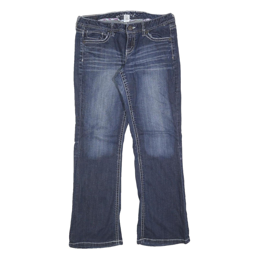 MAURICES Womens Regular Fit Blue Denim Jeans W32 L32 Comfort Cotton Blend Zip