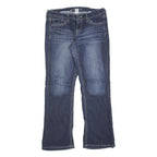 MAURICES Womens Regular Fit Blue Denim Jeans W32 L32 Comfort Cotton Blend Zip