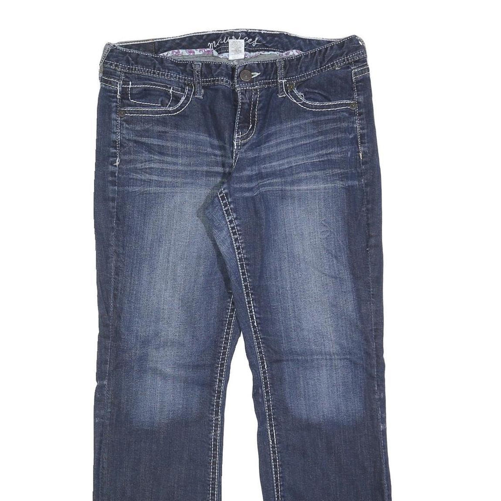 MAURICES Womens Regular Fit Blue Denim Jeans W32 L32 Comfort Cotton Blend Zip