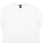HUGO BOSS Mens White Plain T-Shirt M Short Sleeve Crew Neck Minimal Logo