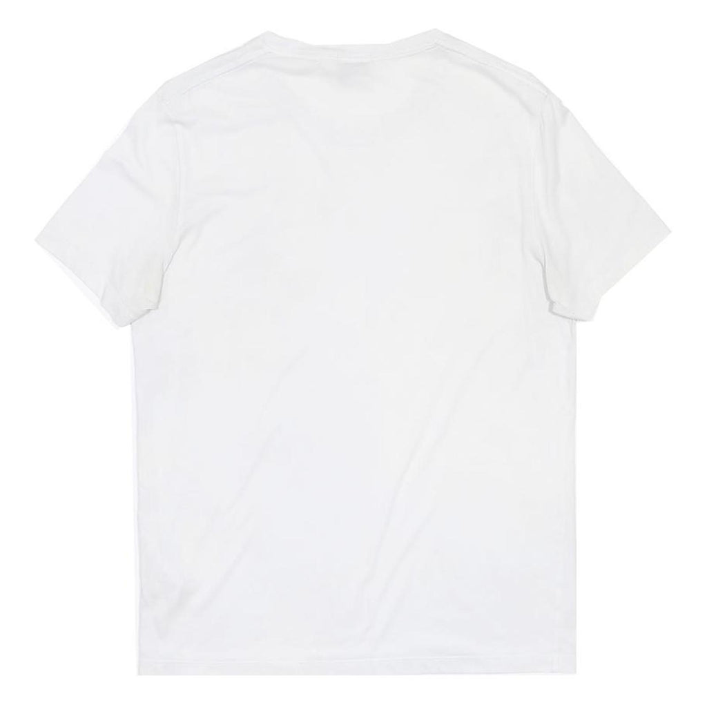 HUGO BOSS Mens White Plain T-Shirt M Short Sleeve Crew Neck Minimal Logo