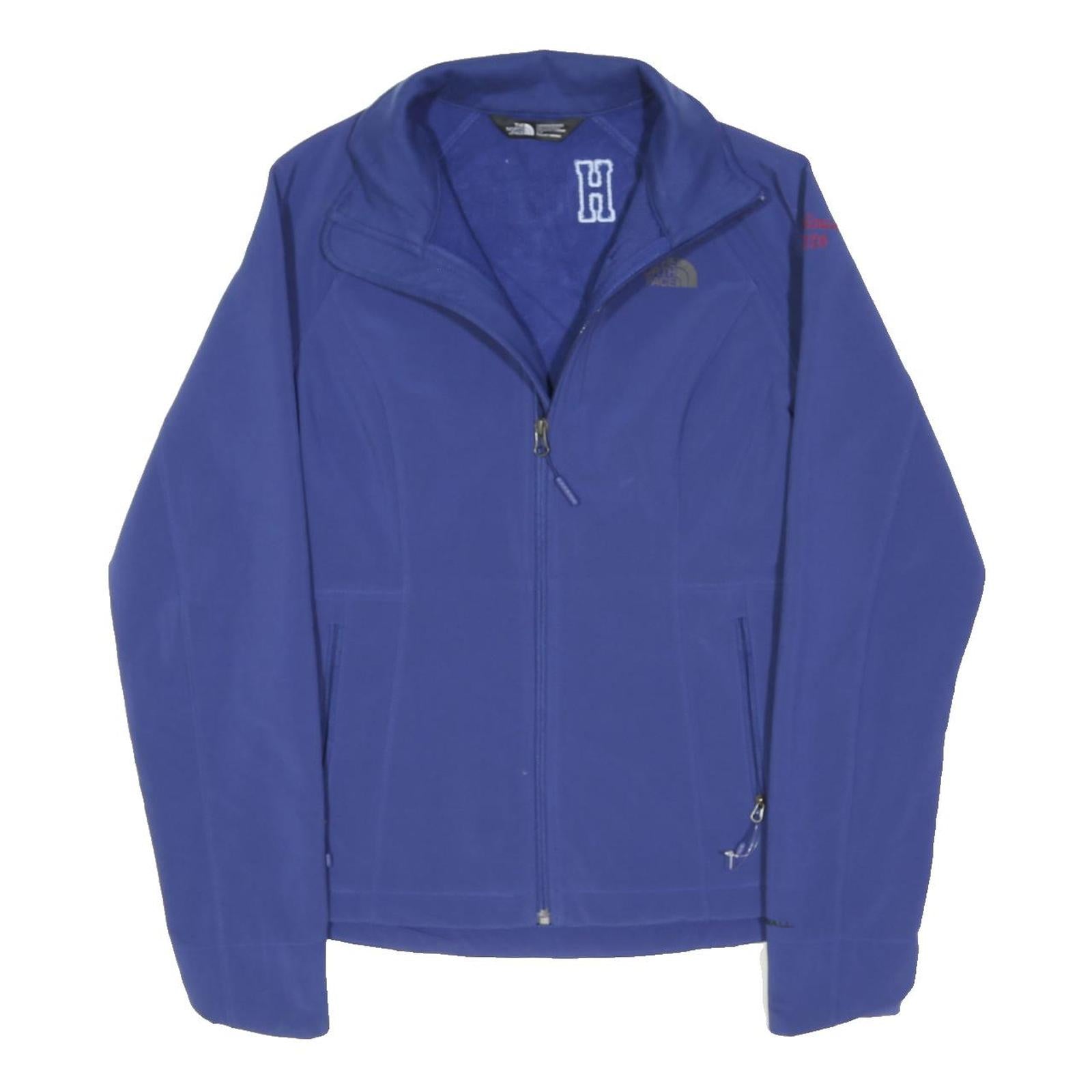 THE NORTH FACE Womens Blue Polyester Blend Zip Jacket S Outdoor Activewear