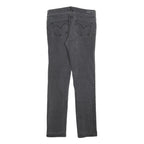 LEVI'S Womens Slim Black Denim Raw Slim Skinny Jeans W30 L34 Stylish