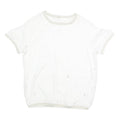 MILLA STAR Womens White Printed Top Short Sleeve Round Neck M Casual