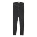 LEVI'S Womens Jeans Black Slim Skinny Denim Medium W26 L28 Stretch Zip