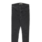 LEVI'S Womens Jeans Black Slim Skinny Denim Medium W26 L28 Stretch Zip