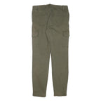 Womens Slim Fit Olive Green Cotton Blend Slim Tapered Trousers W30 L29 Cargo