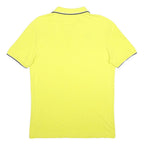KAPPA Mens Yellow Short Sleeve Plain L Cotton Blend Polo Shirt