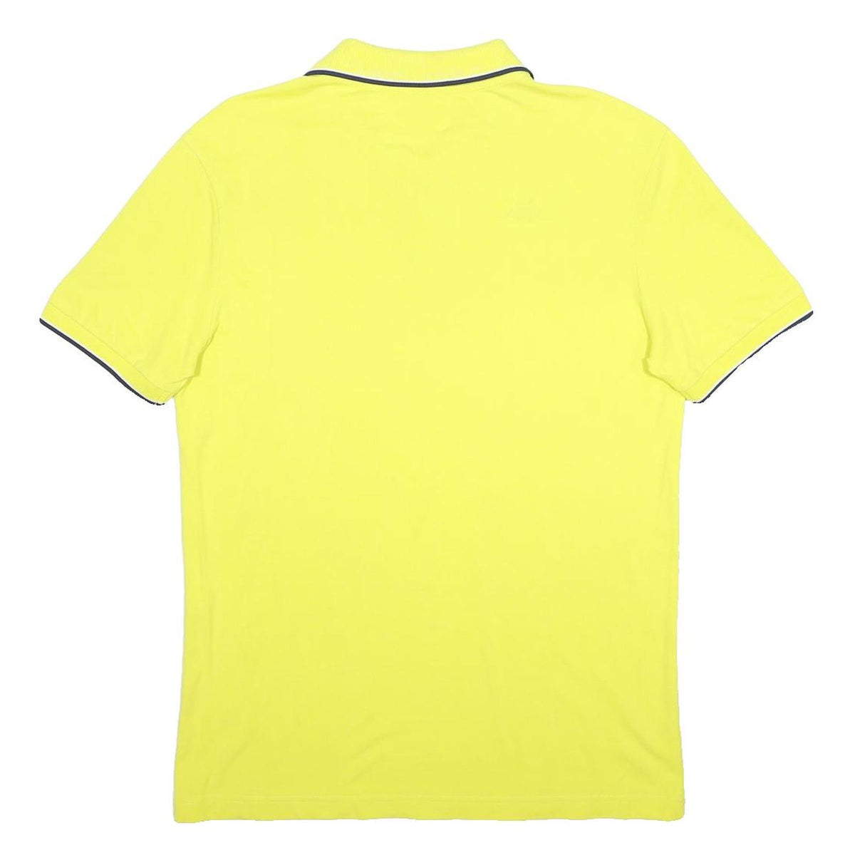 KAPPA Mens Yellow Short Sleeve Plain L Cotton Blend Polo Shirt