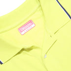 KAPPA Mens Yellow Short Sleeve Plain L Cotton Blend Polo Shirt