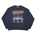 LEE Mens Navy Blue Monsters Of The Midway Crew Neck XL Graphic Sweatshirt