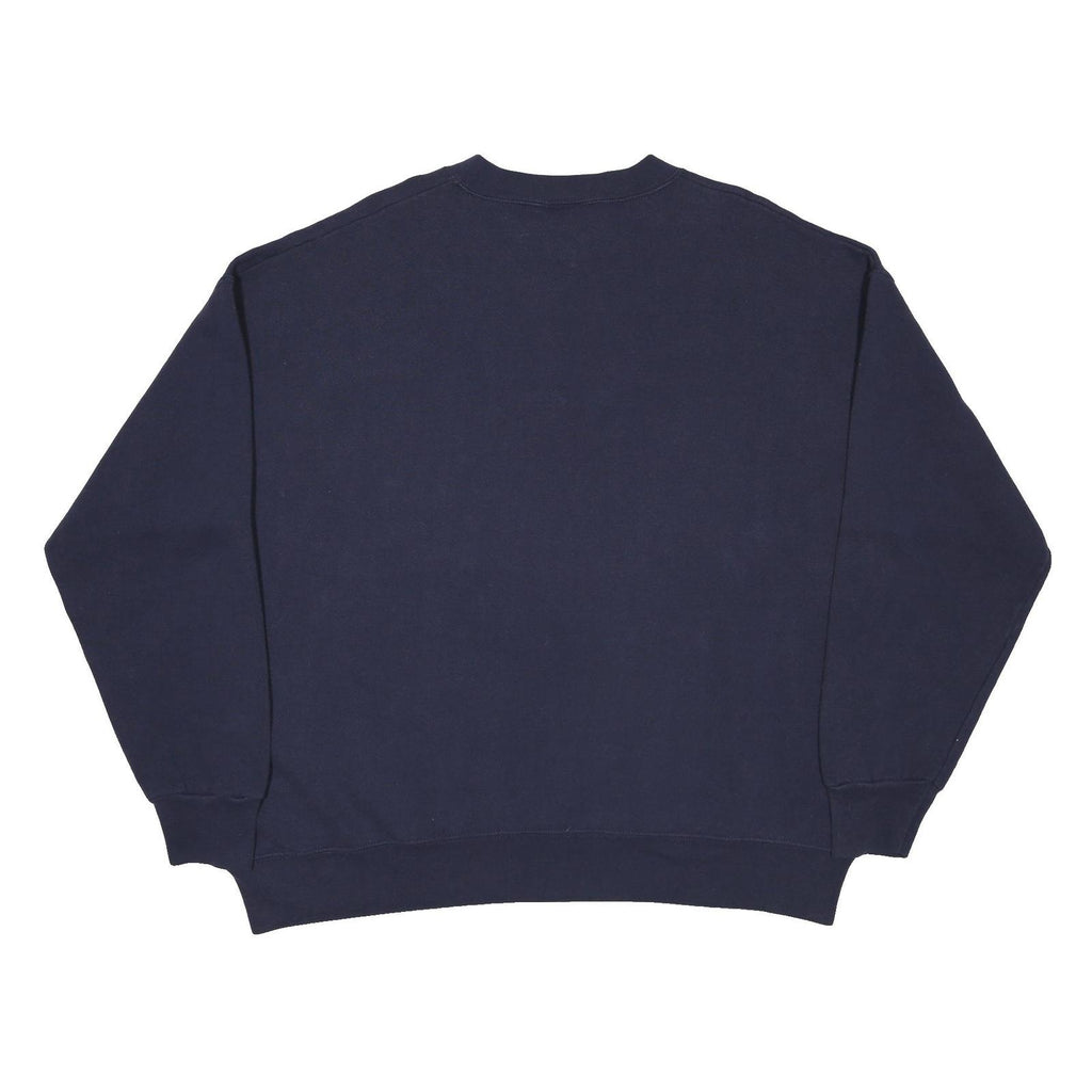 LEE Mens Navy Blue Monsters Of The Midway Crew Neck XL Graphic Sweatshirt