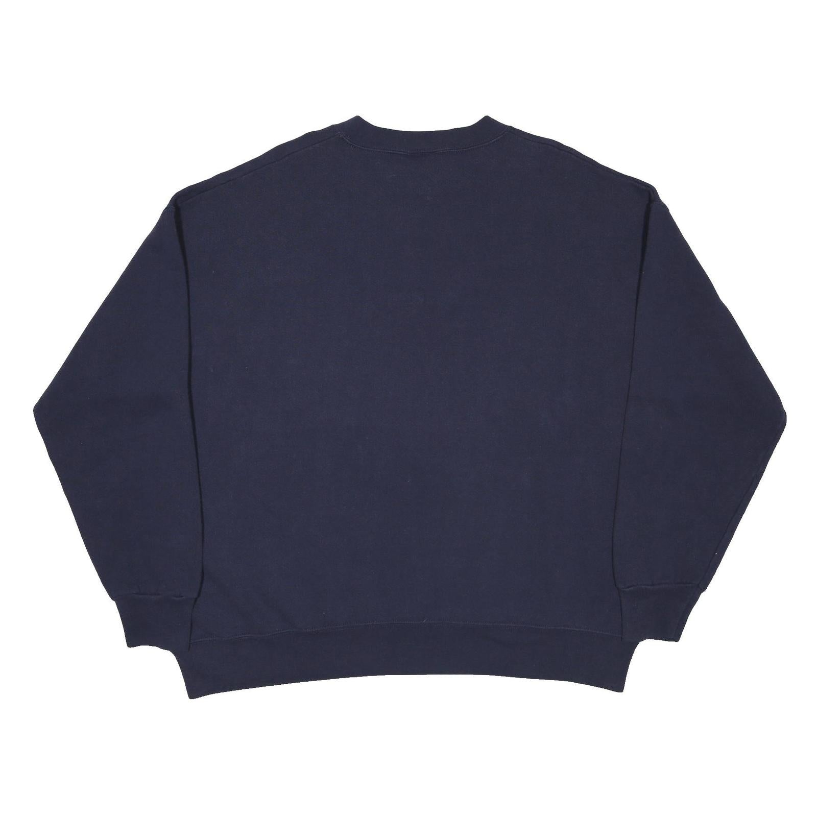 LEE Mens Navy Blue Monsters Of The Midway Crew Neck XL Graphic Sweatshirt