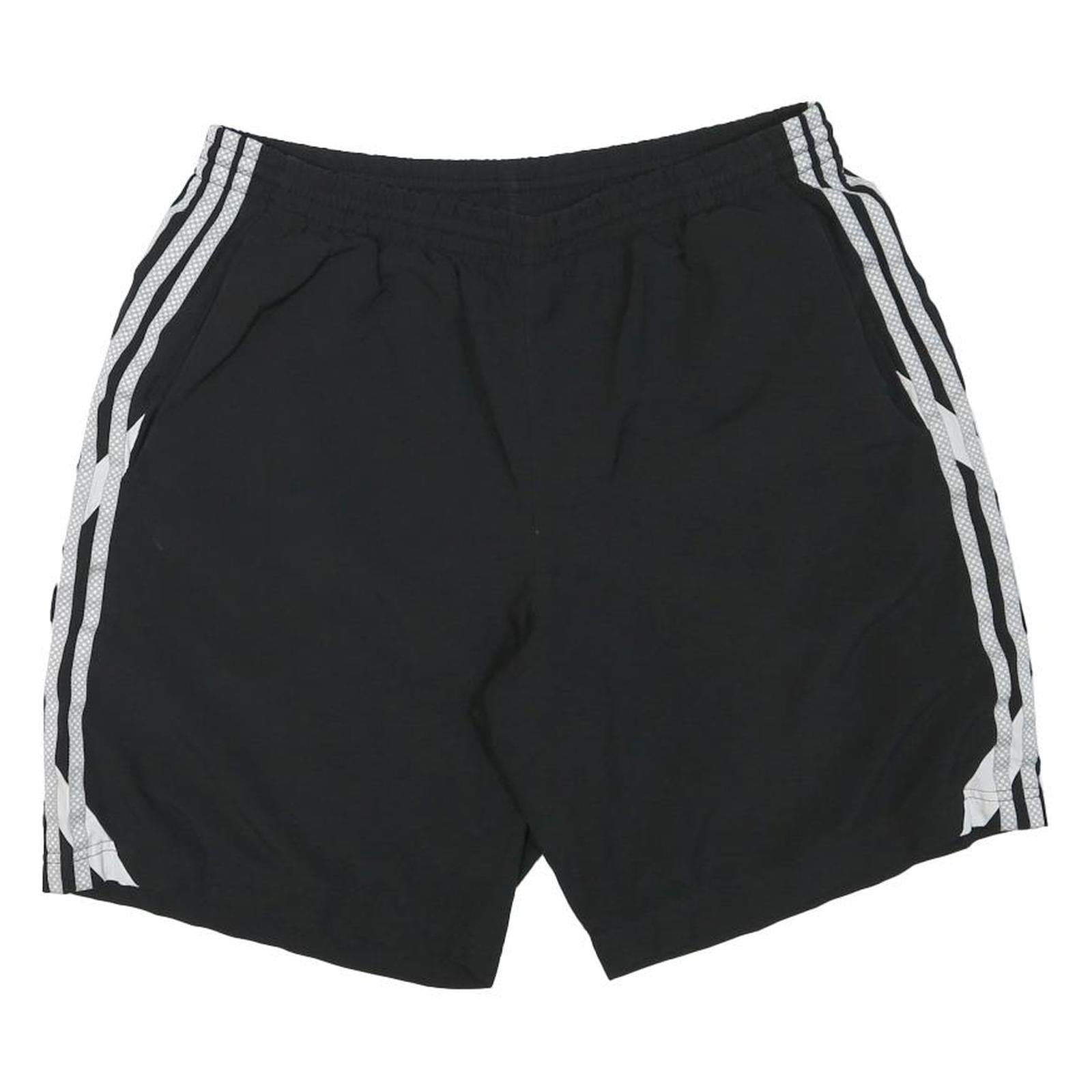 ADIDAS Mens Black Casual Sports Shorts M W31 Polyester Blend Comfort Fit