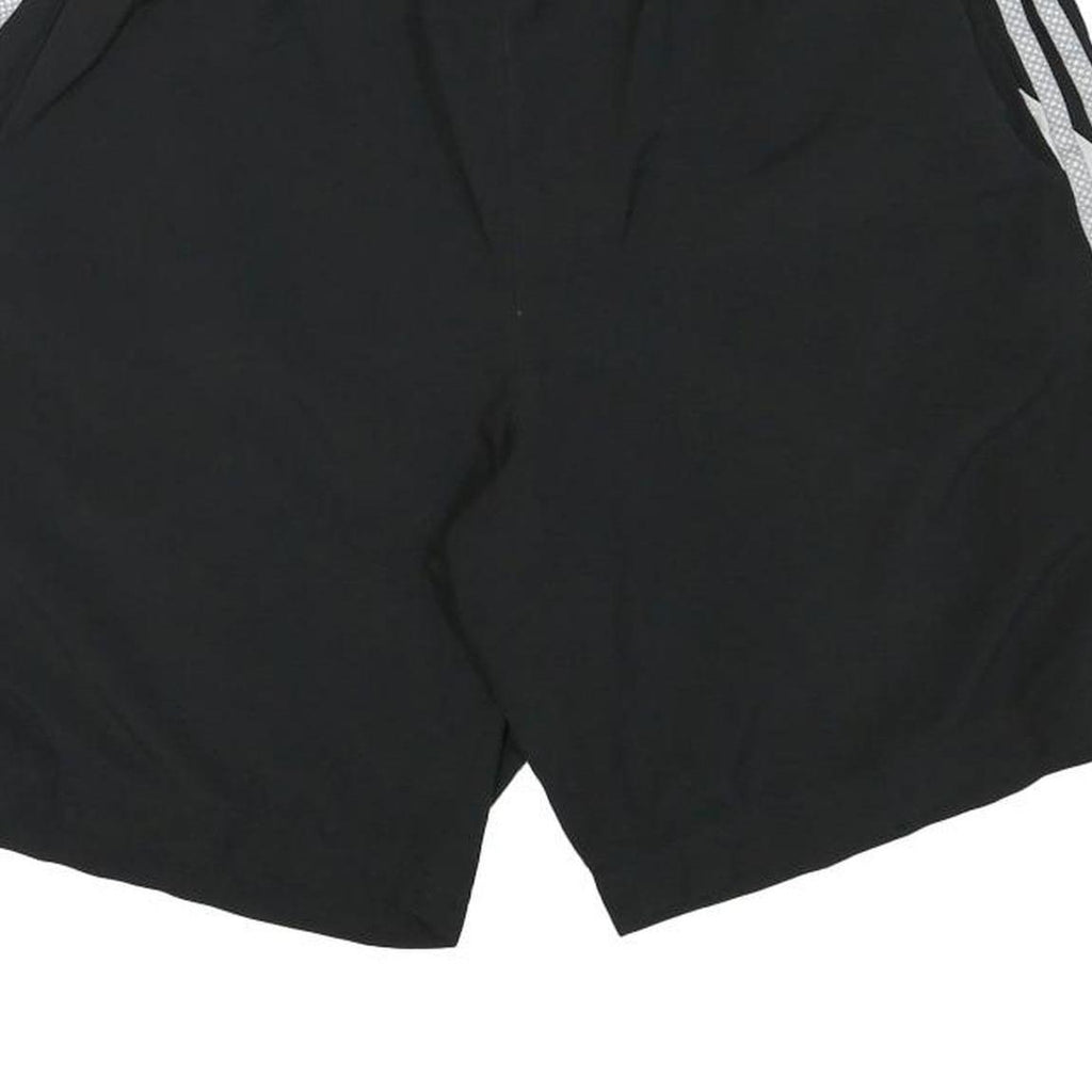 ADIDAS Mens Black Casual Sports Shorts M W31 Polyester Blend Comfort Fit