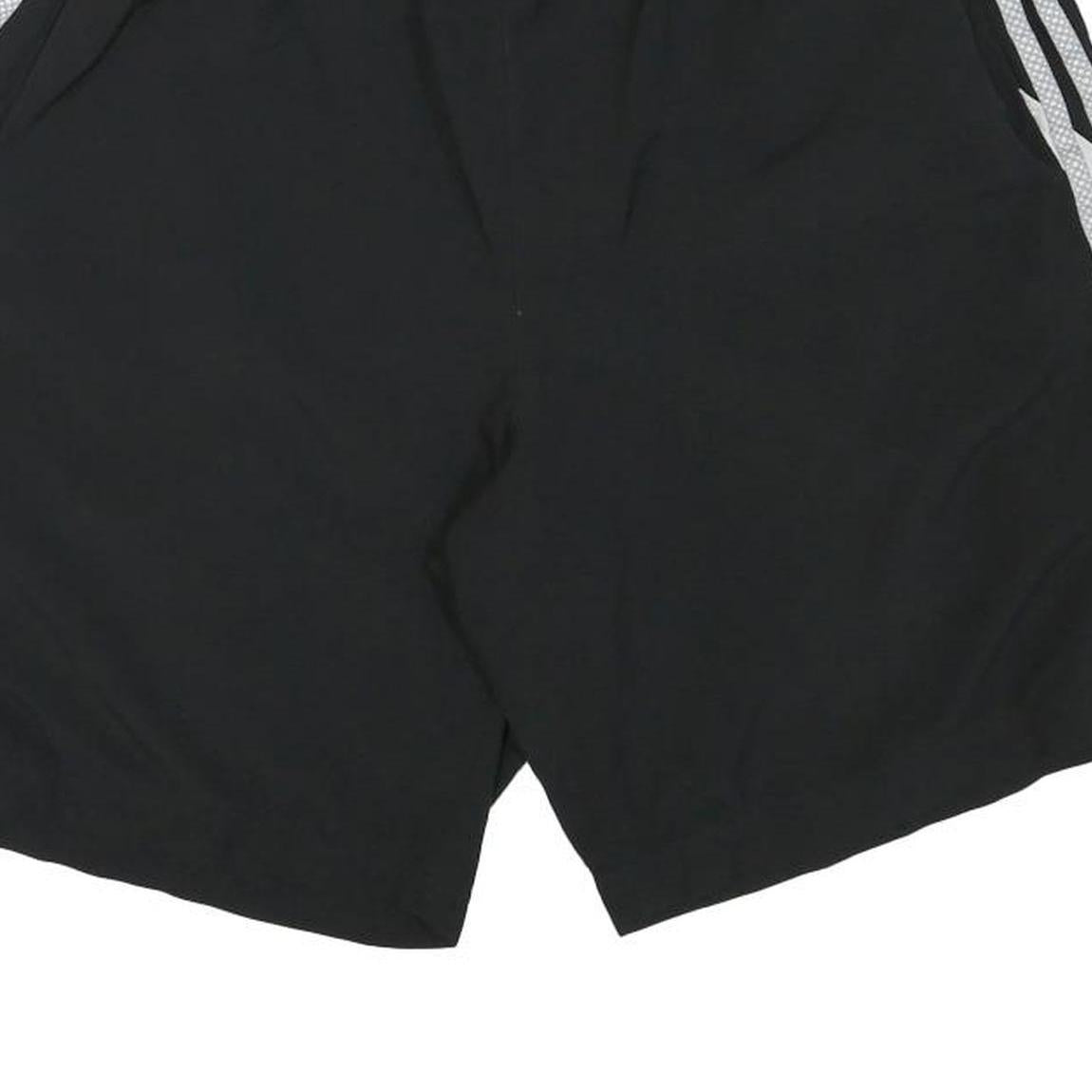 ADIDAS Mens Black Casual Sports Shorts M W31 Polyester Blend Comfort Fit