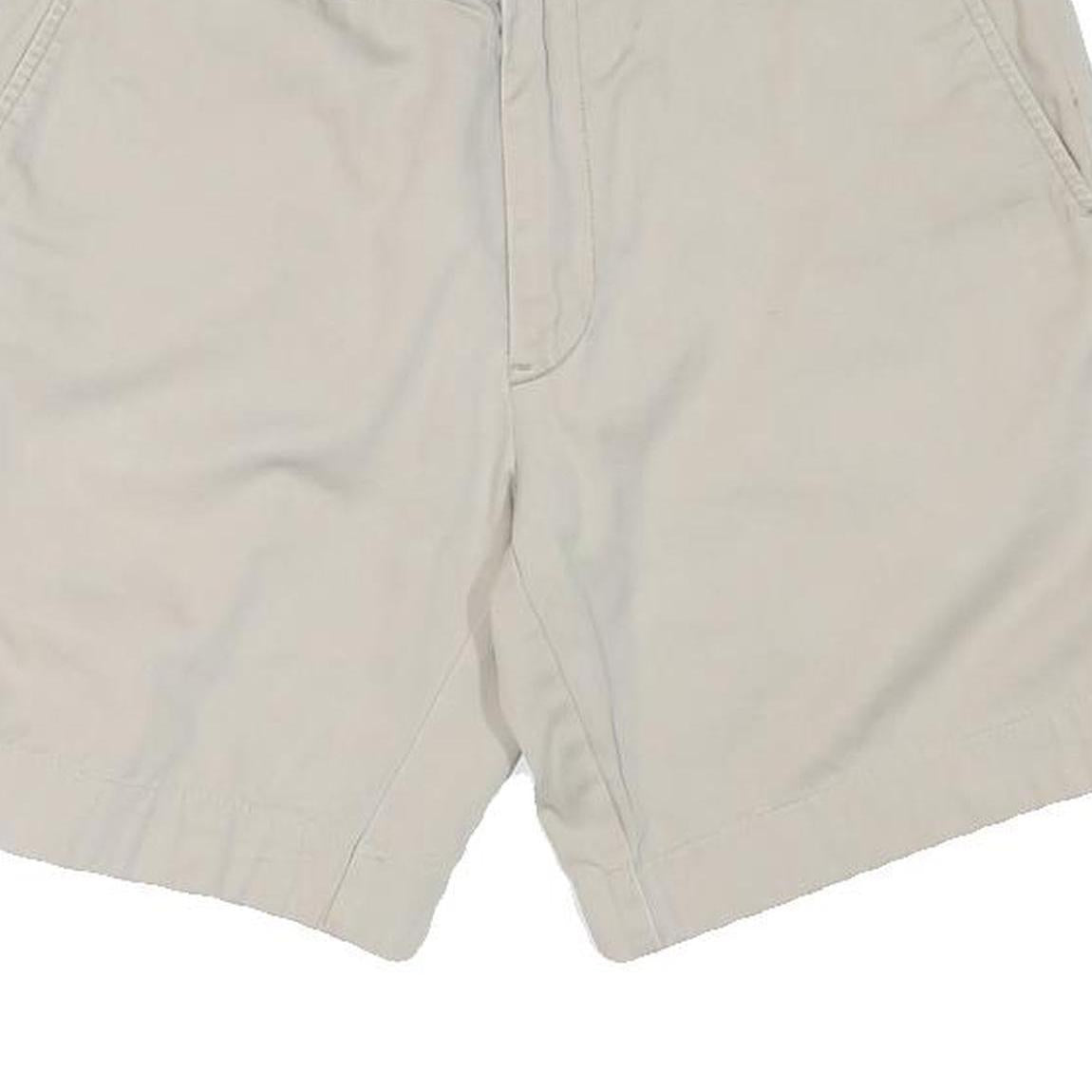 POLO RALPH LAUREN Mens Beige Casual Shorts M W30 Classic Cotton Blend Comfort