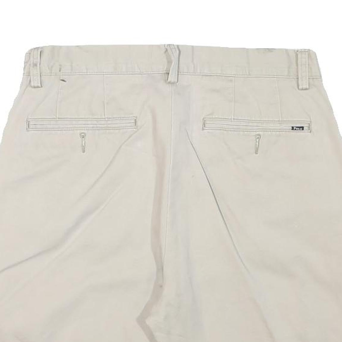POLO RALPH LAUREN Mens Beige Casual Shorts M W30 Classic Cotton Blend Comfort
